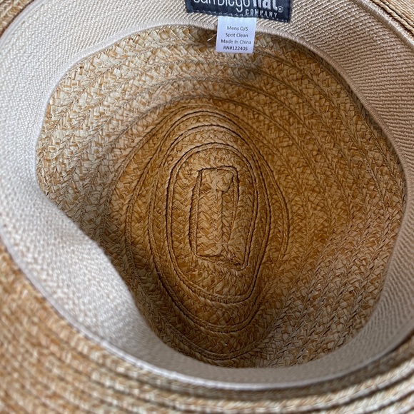 San Diego Hat Company Men's Ultrabriad Panama With Jacquard Trim - Picture 6 of 8